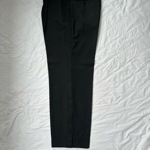 Hugo Boss Black Dress Trousers with Tuxedo Stripe